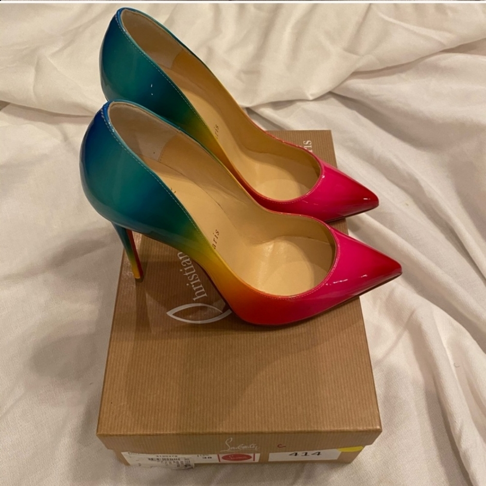 Christian Louboutin Vibrant Multicolor Stiletto Heels